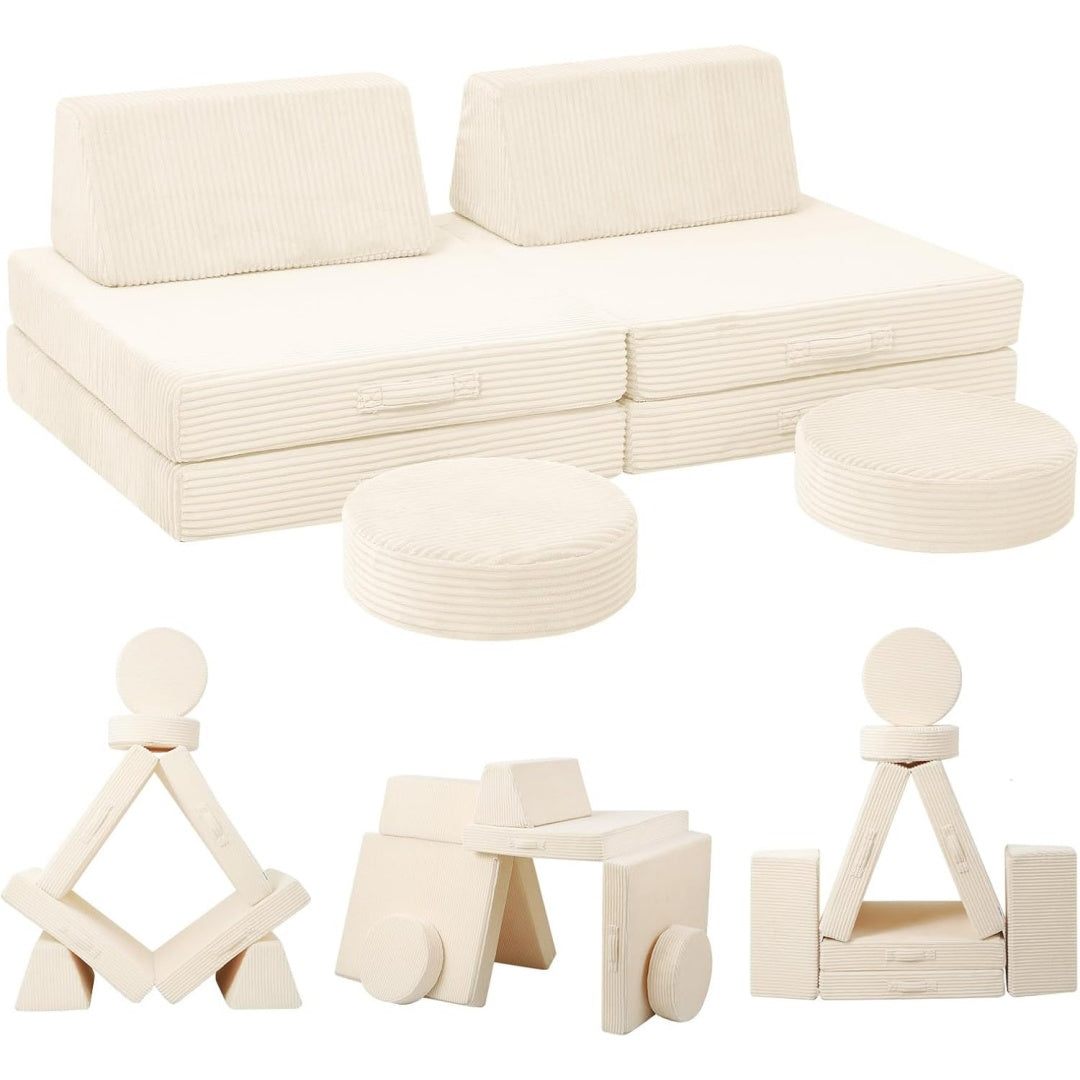 Sofa aus Cord und Schaumstoff