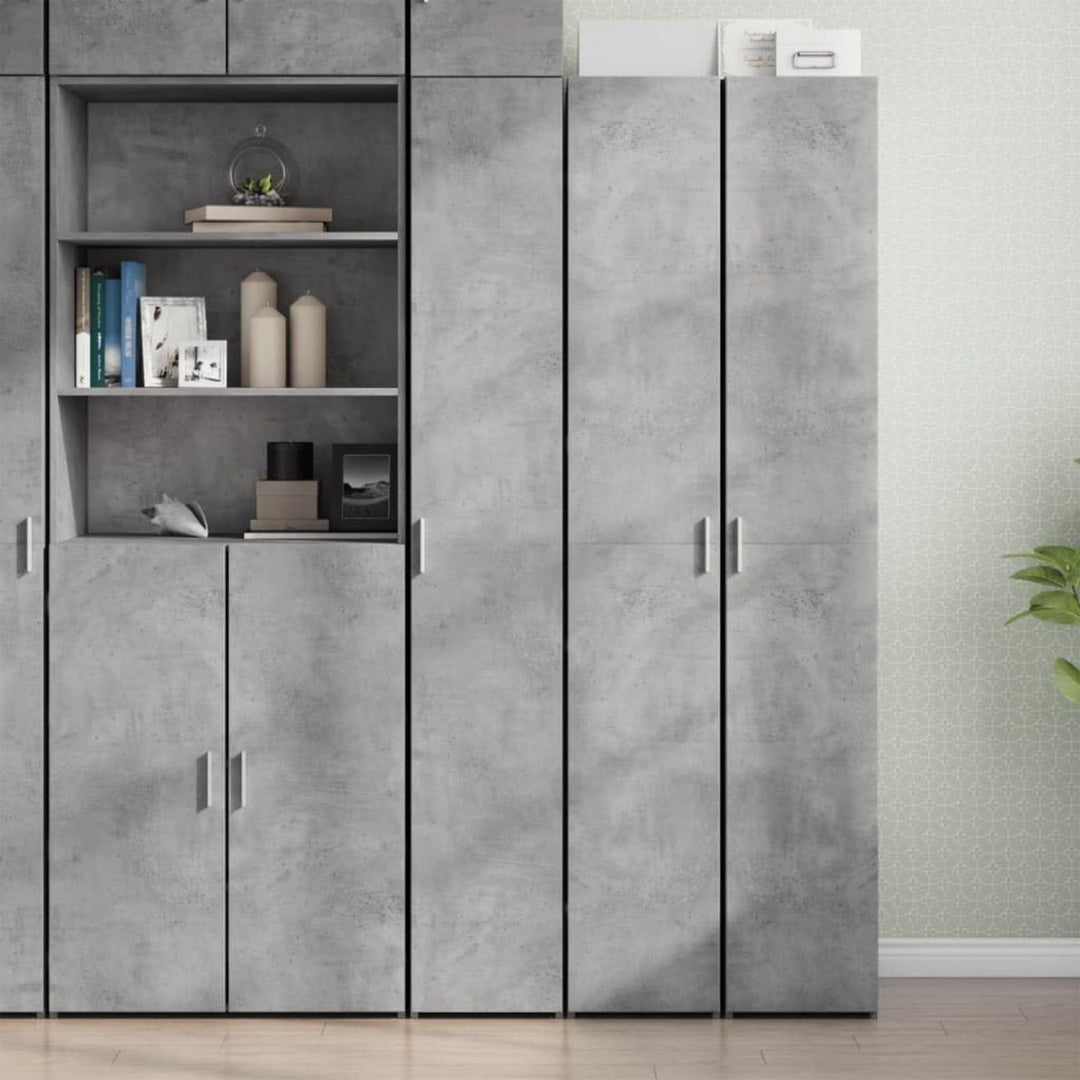 Hochschrank mit den Massen 30 x 42.5 x 185 cm in Betongrau