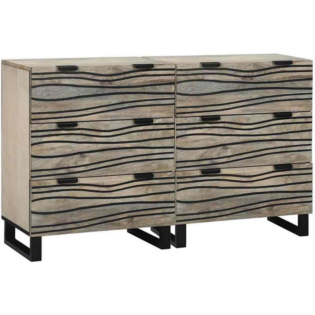 Sideboard aus Mangoholz in Weiss