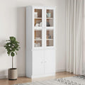 Vitrine mit geschlossenem Stauraum und Glastueren