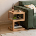 Couchtisch aus Massivholz und Glas